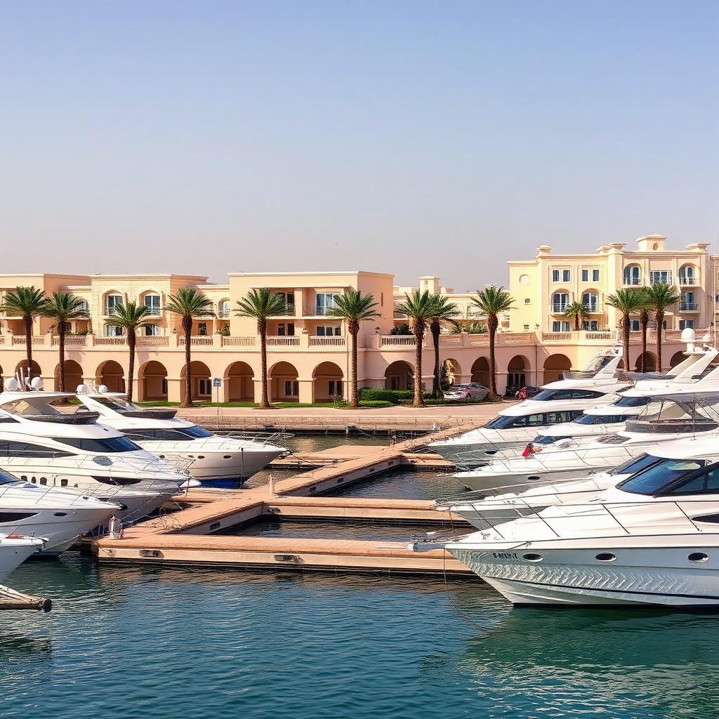 Porto Arabia marina at The Pearl-Qatar