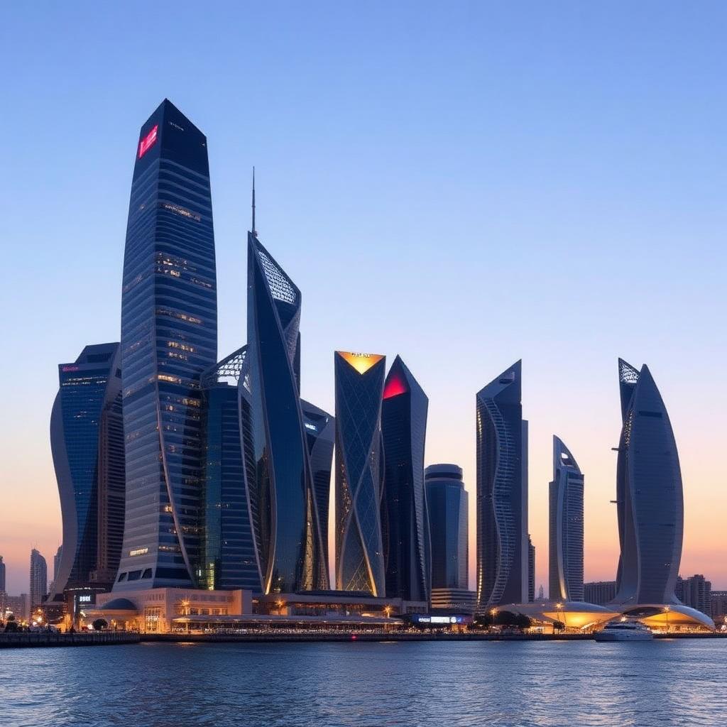 West Bay financial district skyline, Doha